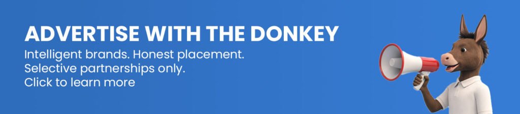 SMAO Donkey with megaphone for brand advertising.